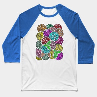 Overlapping Circles Baseball T-Shirt